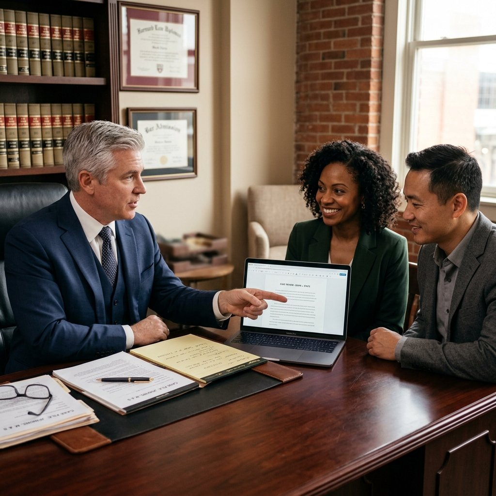 attorney and client consultation - results from attorney website design agency